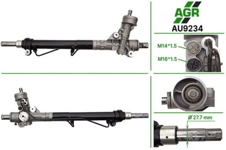 Рулевая рейка с ГУР, AUDI A4 (8E2, B6) 00-04, A4 Avant (8E5, B6) 01-04, A4 кабрио (8H7, B6, 8HE, AGR (AU9234))