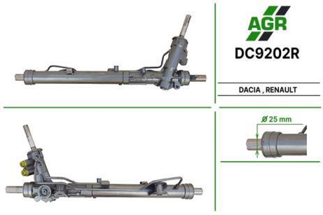 Рулевая рейка с ГУР, восстановленная, DACIA Duster 2010-, RENAULT Duster 2010-, AGR (DC9202R)