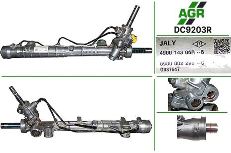 Рульова рейка з ГПК, DACIA LOGAN 12-, RENAULT LOGAN 12-, DACIA DOKKER 12-, DACIA LODGY 1, AGR (DC9203R) Рульова рейка з ГПК, DACIA LOGAN 12-, RENAULT LOGAN 12-, DACIA DOKKER 12-, DACIA LODGY 1, AGR (DC9203R)