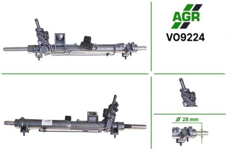Рульова рейка з ГПК, нова, VOLVO S 80 2000-2006, AGR (VO9224)
