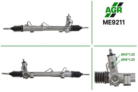 Рульова рейка з ГПК, нова, MERCEDES M W163 1998-2002, AGR (ME9211)