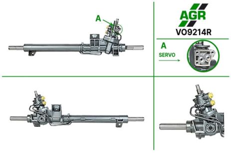 Рулевая рейка с ГУР, восстановленная, VOLVO S 80 99-06, AGR (VO9214R)