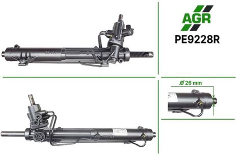 Рульова рейка з ГПК, відновлена, PEUGEOT 607 00-, AGR (PE9228R)