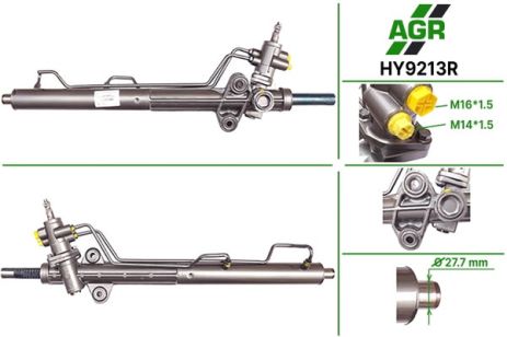 Рулевая рейка с ГУР, восстановленная, HYUNDAI H1 2002-, AGR (HY9213R)