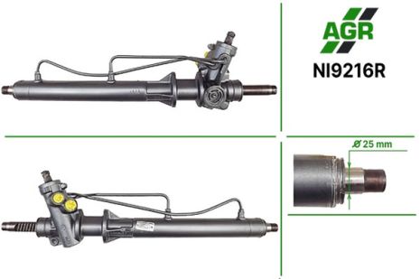 Рулевая рейка с ГУР, восстановленная, NISSAN Serena C23M 1992-2001, NISSAN Vanette 1986-1995, AGR (NI9216R)