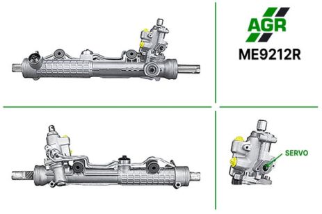 Рулевая рейка с ГУР, восстановленная, MERCEDES-BENZ S-CLASS (W220) 98-05, S-CLASS купе (C215) 99-06, AGR (ME92