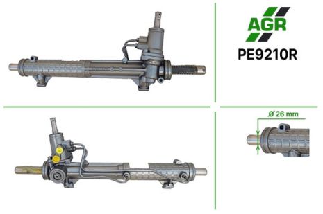 Рульова рейка з ГПК, відновлена, PEUGEOT 406 95-04, AGR (PE9210R) Рульова рейка з ГПК, відновлена, PEUGEOT 406 95-04, AGR (PE9210R)