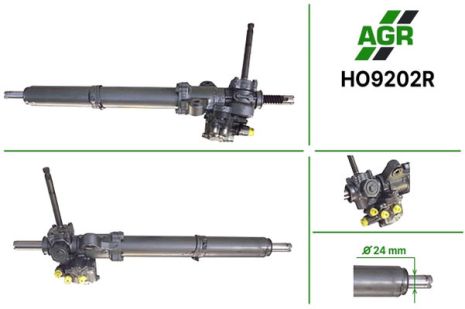 Рулевая рейка с ГУР, восстановленная, HONDA Accord 1990-1996, ROVER 600 1993-1999, AGR (HO9202R)