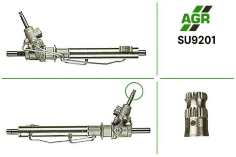 Рулевая рейка с ГУР, новая, SUBARU IMPREZA 95-00, SUBAR LEGACY 98-03, AGR (SU9201)