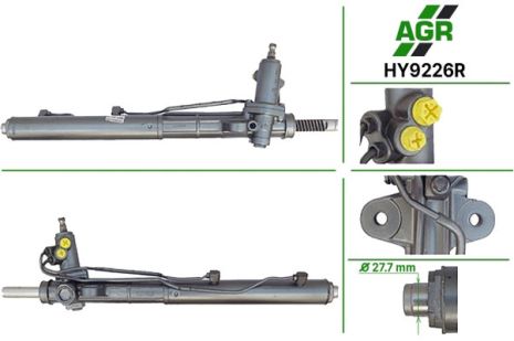 Рулевая рейка с ГУР, восстановленная, HYUNDAI SANTA FE 2010-2012, AGR (HY9226R)