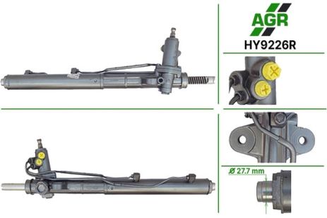 Рулевая рейка с ГУР, восстановленная, HYUNDAI SANTA FE 2010-2012, AGR (HY9226R) Рулевая рейка с ГУР, восстановленная, HYUNDAI SANTA FE 2010-2012, AGR (HY9226R)