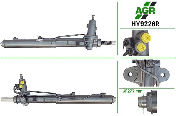 Рулевая рейка с ГУР, восстановленная, HYUNDAI SANTA FE 2010-2012, AGR (HY9226R) Рулевая рейка с ГУР, восстановленная, HYUNDAI SANTA FE 2010-2012, AGR (HY9226R)
