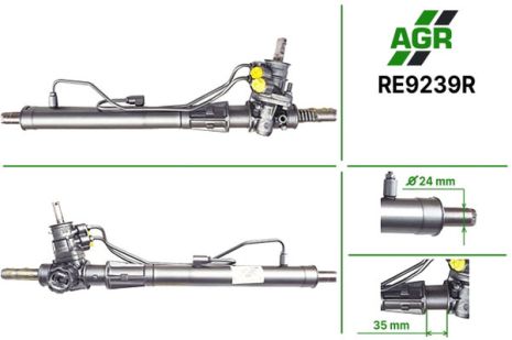 Рулевая рейка с ГУР, восстановленная, RENAULT Megane 1996-2003 SMI-KOYO, AGR (RE9239R)