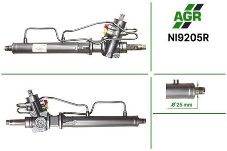 Рулевая рейка с ГУР, восстановленная, NISSAN BLUEBIRD 83-90, NISSAN MICRA K10 82-92, AGR (NI9205R)