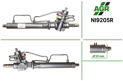 Рулевая рейка с ГУР, восстановленная, NISSAN BLUEBIRD 83-90, NISSAN MICRA K10 82-92, AGR (NI9205R)