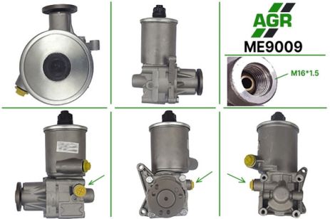 Насос ГПК з механічним приводом, MERCEDES Sprinter W904 1995-1998 Металлический бачок, больши, AGR (ME9009)