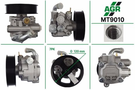 Насос ГУР с механическим приводом, новый, MITSUBISHI PAJERO III 2000-2007, AGR (MT9010)