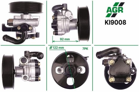 Насос ГУР с механическим приводом, новый, KIA SORENTO I (JC) 02-, AGR (KI9008)