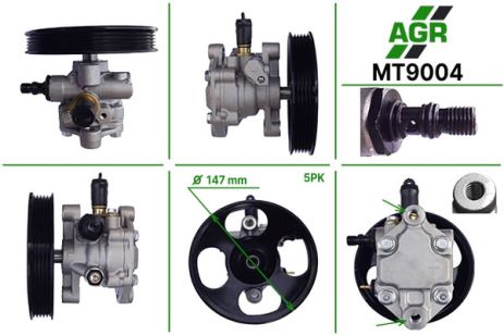 Насос ГУР с механическим приводом, MITSUBISHI CARISMA (DA_) 95-06, CARISMA седан (DA_) 96-06, SPA, AGR (MT9004