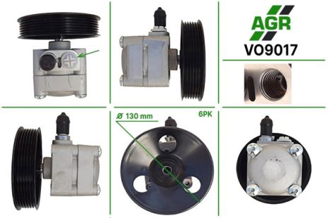 Насос ГУР с механическим приводом, VOLVO C70 I кабрио 98-05, C70 I купе 97-02, S70 97-00, S80 I 99, AGR (VO901 Насос ГУР с механическим приводом, VOLVO C70 I кабрио 98-05, C70 I купе 97-02, S70 97-00, S80 I 99, AGR (VO901