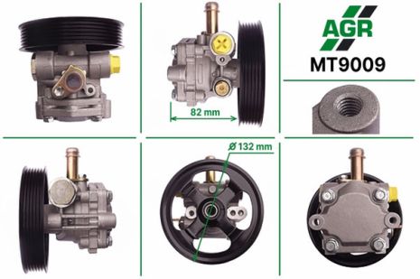 Насос ГУР с механическим приводом, новый, MITSUBISHI OUTLANDER 2003-2006, AGR (MT9009)