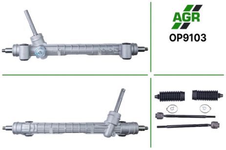 Рулевая рейка без УР, новая, OPEL COMBO 01-08; OPEL CORSA C 00-08, AGR (OP9103)
