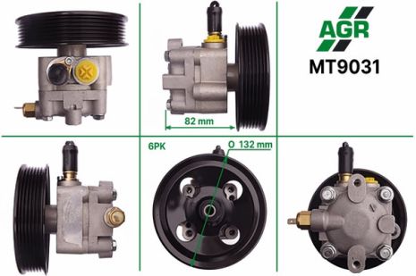 Насос ГУР с механическим приводом, MITSUBISHI L200 05-, L200 SPORTERO 05-, MITSUBISHI PAJERO/MO, AGR (MT9031)