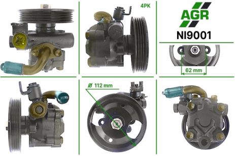 Насос ГПК з механічним приводом, INFINITII30/I35 94-04, NISSAN Maxima A32 94-00, NISSAN MAXIMA, AGR (NI9001)