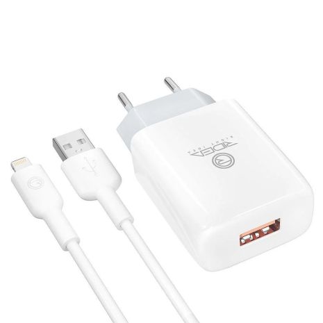 Сетевое Зарядное Устройство Ridea RW-11311 Element Lightning 2.1 A Белый Сетевое Зарядное Устройство Ridea RW-11311 Element Lightning 2.1 A Белый