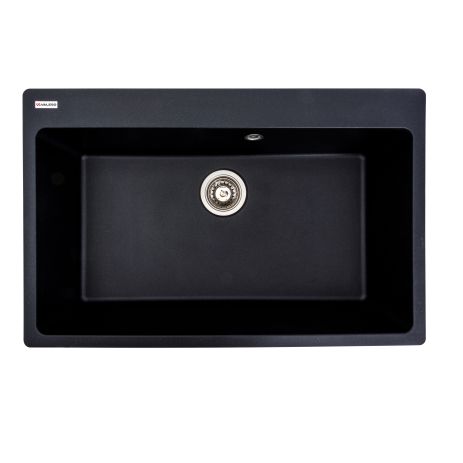 Мийка гранітна для кухні VALESO BOGEMA 7850 Чорний металік матова