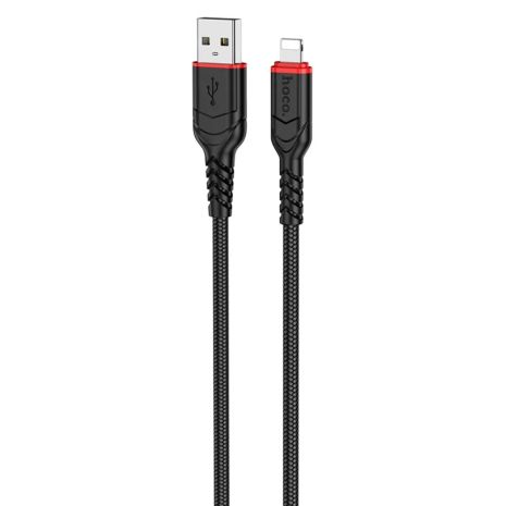 Кабель USB Hoco X59, USB to Lightning, 2.4А, 1m, чорний