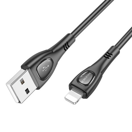 Кабель Borofone BX98 USB to Lightning 1m черный