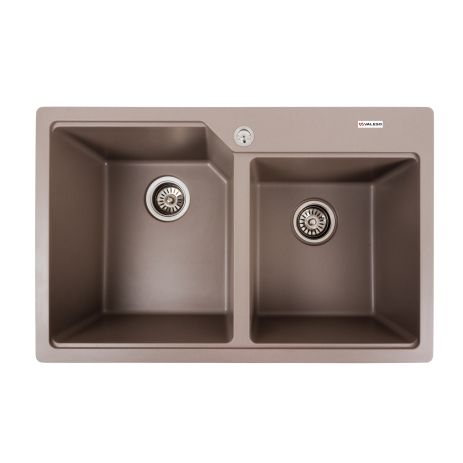 Кухонная гранитная мойка VALESO 7850 HARMONY матовая Дюна