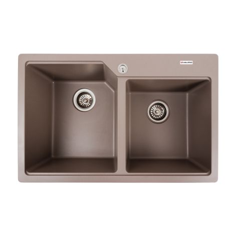 Гранітна мийка для кухні VALESO 7850 HARMONY матова Дюна
