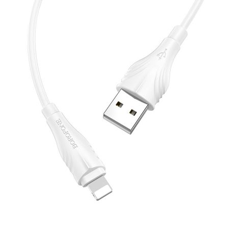 Кабель Borofone BX18 USB to Lightning 1m белый