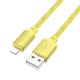 Кабель Borofone BX95 USB to Lightning 1m золотистый