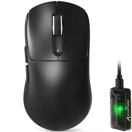 Беспроводная мышь ATTACK SHARK V5 42000 DPI PAW3950MAX,8K,Nordic 52840,20000FPS Черная