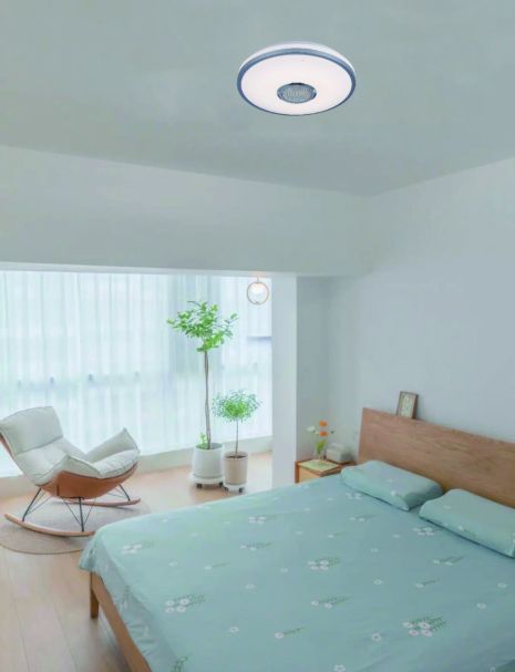 Світлодіодний музичний світильник смарт VALESO LY366-500 WH для великої вітальні та спальні 60W RGB Білий