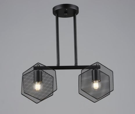 Люстра лофт Sirius B S2473/2 BK, чорна Люстра лофт Sirius B S2473/2 BK, чорна