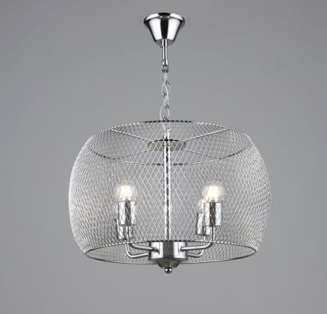 Подвесная люстра в стиле лофт металлическая Sirius B S2456/4 CH хром Подвесная люстра в стиле лофт металлическая Sirius B S2456/4 CH хром