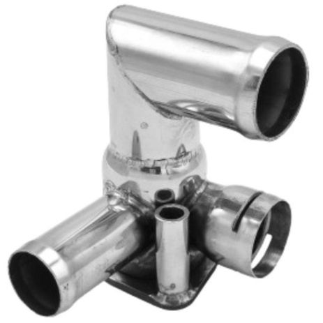 Фланец охлаждения 028121132C Seat, VW из нержавейки - ПОЖИЗНЕННАЯ ГАРАНТИЯ, ACS (Р146)