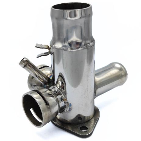 Фланец охлаждения 068121132A Audi, Seat, VW из нержавейки - ПОЖИЗНЕННАЯ ГАРАНТИЯ, ACS (Р144)