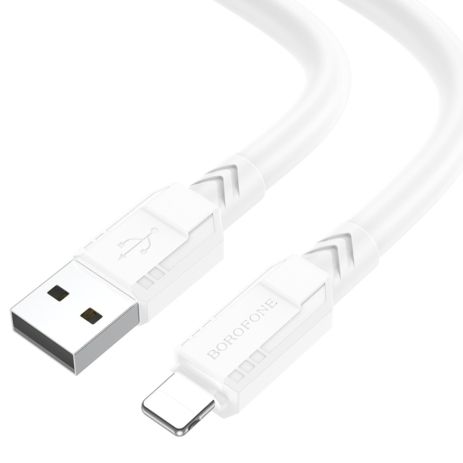 Кабель Borofone BX81 USB to Lightning 1m белый