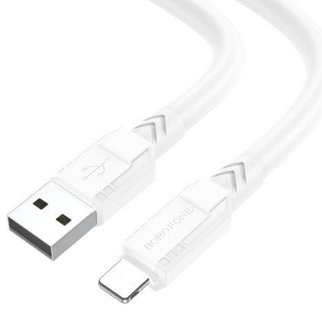 Кабель Borofone BX81 USB to Lightning 1m білий