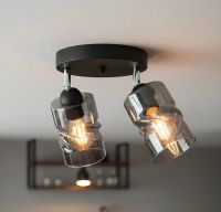 Декоративна люстра Sirius S4944-2 BK+SM з поворотнім механізмом