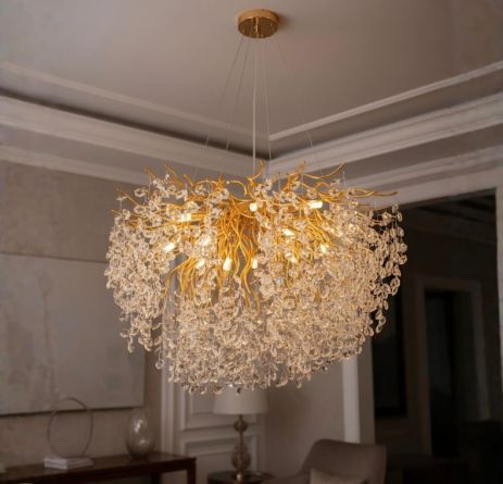 Класична кришталева люстра Sirius WM-7020/800 золото