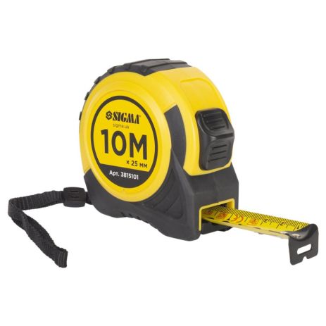 Рулетка Shiftlock 10 метров × 25 мм SIGMA 3815101
