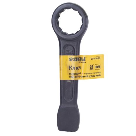 Ключ накидной односторонний ударный 34мм CrV SIGMA 6034081
