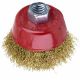 Чашеподібна дротяна щітка Ø65мм М14×2мм (латунированная) SIGMA 9014061