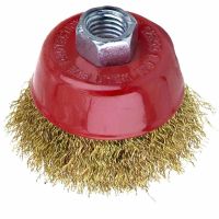 Чашеподібна дротяна щітка Ø65мм М14×2мм (латунированная) SIGMA 9014061 Чашеподібна дротяна щітка Ø65мм М14×2мм (латунированная) SIGMA 9014061